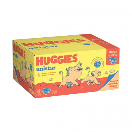 HUGGIES UNISTAR MEGA TG.4 7-18KG 144PZ