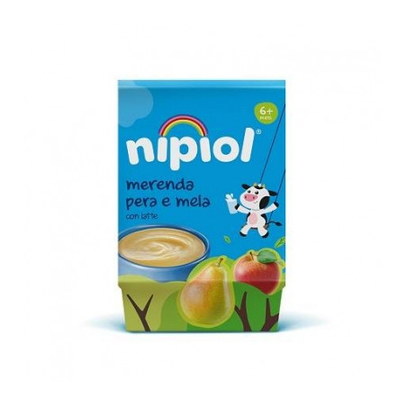 NIPIOL MERENDA PERA MELA LATTE GR.100X2