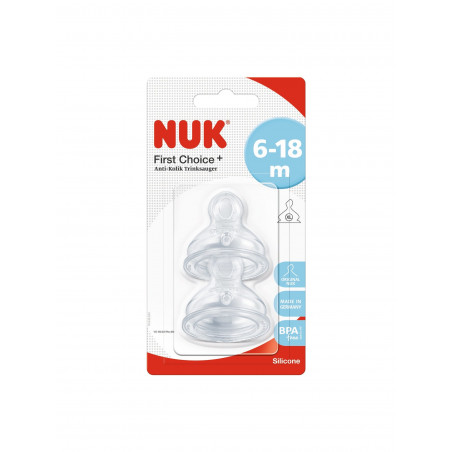 NUK TETTARELLE F.CHOICE SIL.6-18 XL 2PZ