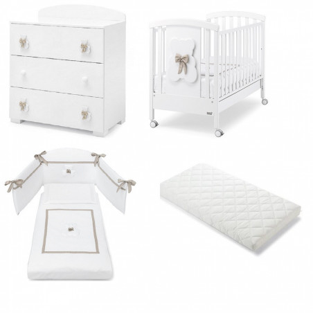 SET DUDU LETTO+PIUM B.CO GRIGIO