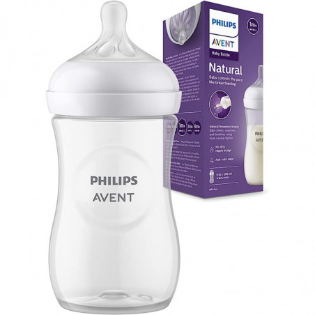 AVENT BIBERON NATURAL 3.0 260ML TRASPAR.