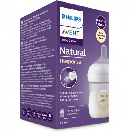 AVENT BIBERON NATURAL 3.0 125ML TRASPAR.