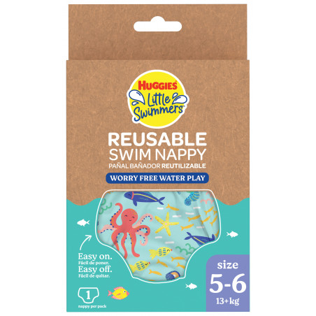 HUGGIES LITTLE SWIMMER LAVAB.TG.L 13+KG