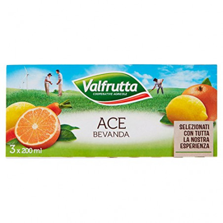 VALFRUTTA SUCCO ACE 200X3