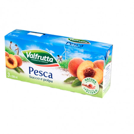 VALFRUTTA SUCCO PESCA 200X3