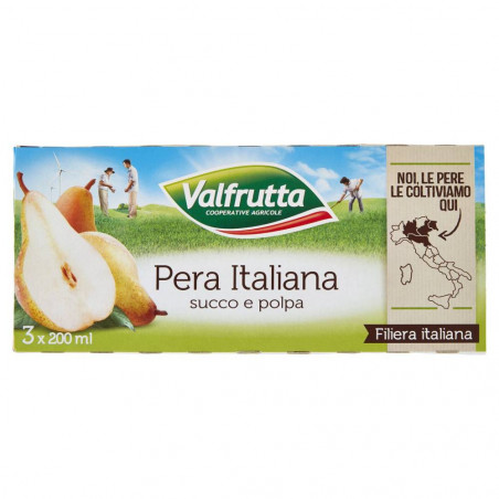 VALFRUTTA SUCCO PERA 200X3