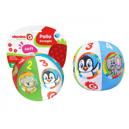 GLOBO PALLA SOFF.ANIMALI C SONAG.13CM