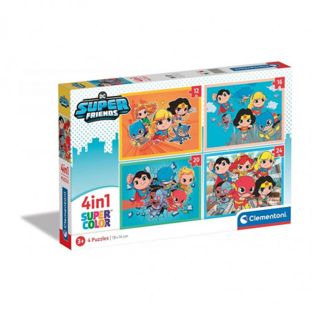 PUZZLE 4IN1 DC SUPERFRIENDS