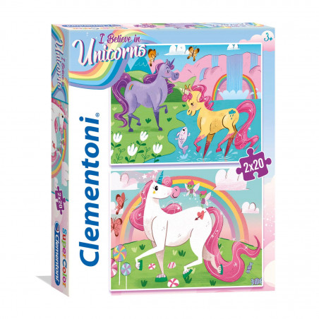 PUZZLE 2X20 UNICORNS BRILLIANT