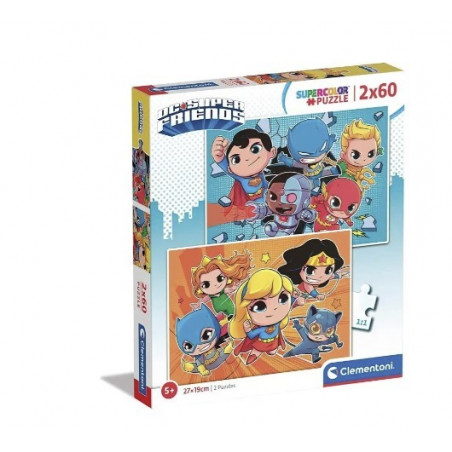 PUZZLE 2X60 DC COMICS SUPERFRIENDS(E)