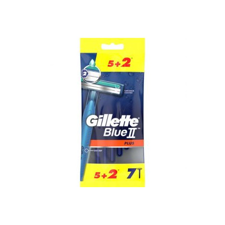 GILLETTE BLUE II PLUS RASOIO X5+2