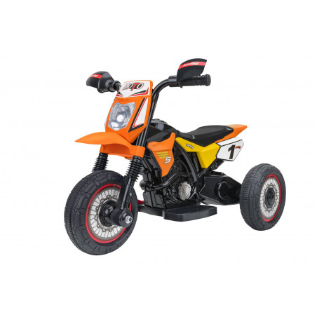 GLOBO MOTOCROSS ELET.3 RUOTE ARANCIO 6V