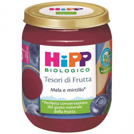 HIPP TESORI DI FRUTTA MEL MIRT.GR.160