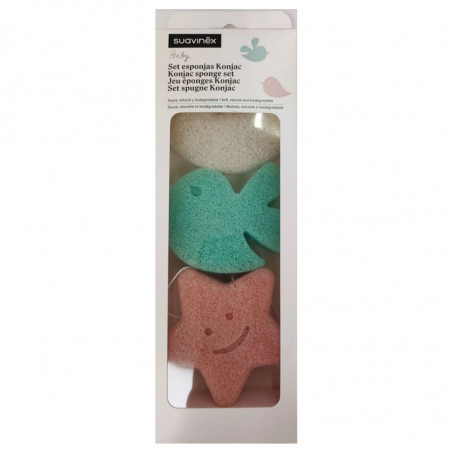 SUAVI SET SPUGNE KONJAC X3(E)