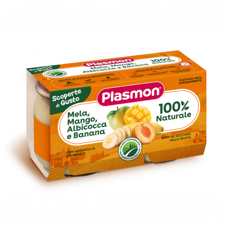 PLASMON OMO MELA MANG ALB BAN GR.104X2