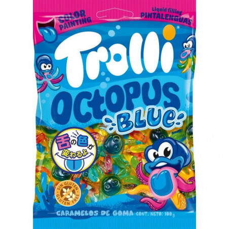 TROLLI POLIPO BLU LUCIDO PITTURA GR.100