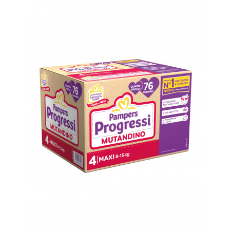 PAMPERS PROGRESSI MUT.QUADRI MAXI X76