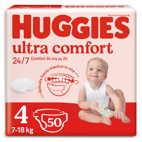HUGGIES LITTLE M.GRANDE TG.4 7-18KG X50
