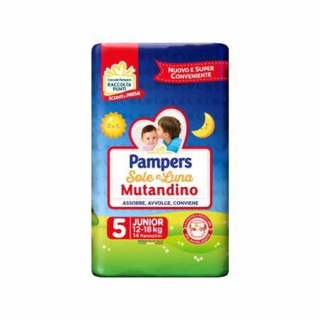 PAMPERS SOLE LUNA  MUT.JUNIOR x14