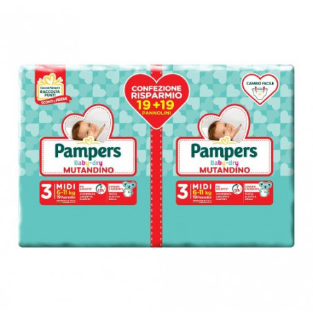 PAMPERS BD DUO MUT MIDI X38