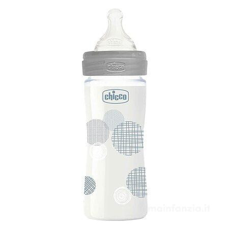 CHICCO BIBERON WB VETRO AC 240ML SIL (E)