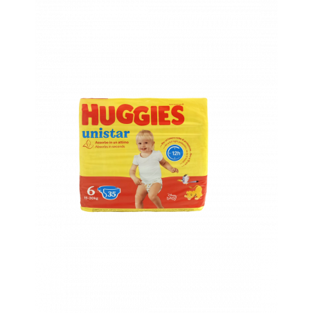 HUGGIES UNISTAR GRANDE TG.6 15-30KGx35