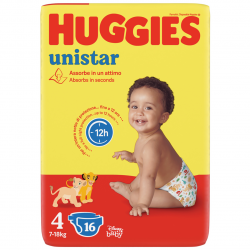 HUGGIES UNISTAR T4 7-18 X16