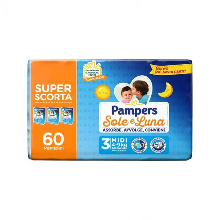 PAMPERS SOLE LUNA   TRIO MIDI X60