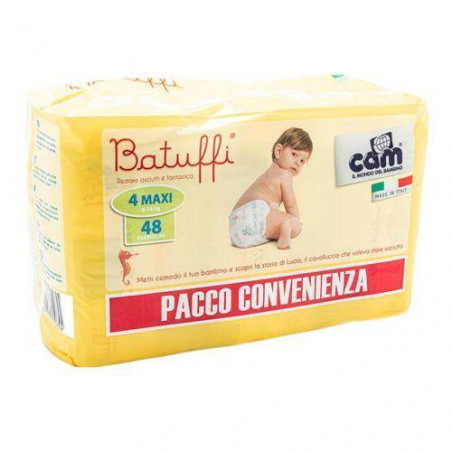 BATUFFI PANNOLINI TRIPACK TG4 8-18KG X48