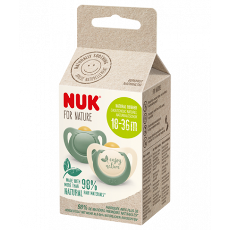 NUK SUCCH.F NATURE SIL 18-36M X2