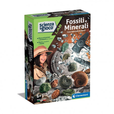 CLEMENTONI DIG KIT FOSSILI E MINERALI