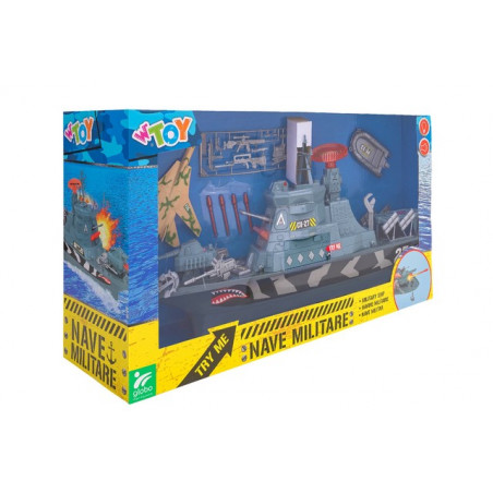 GLOBO NAVE MILITARE C LUCI SUONI 56CM(E)