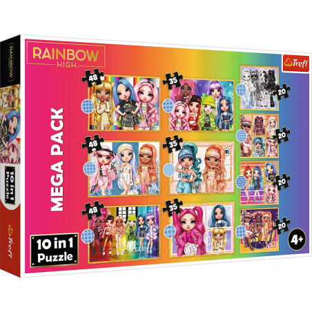 PUZZLE 10 IN 1 RAINBOW HIGH