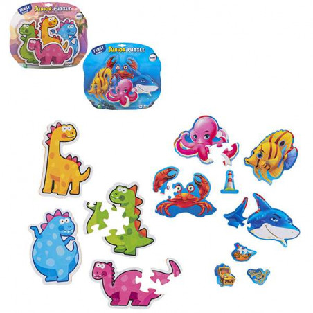 GLOBO PUZZLE PESCI DINOSA 24PZ(E)