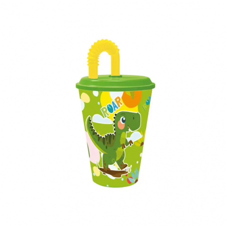 BICCHIERE C CAN.DINOSAURO 430ML