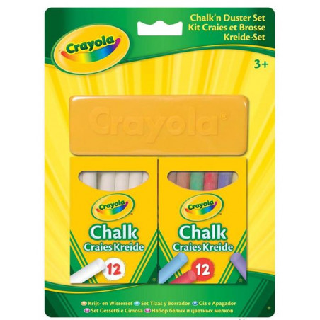 CRAYOLA SET 24 GESSI + CANCELLINO