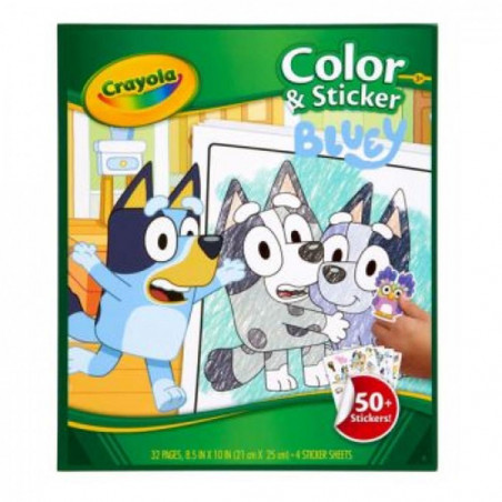 CRAYOLA ALBUM ADESIVI-COLOR BLUEY