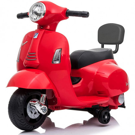 MOTO MINI VESPA GTS C SCHIEN.ROSSO 6V