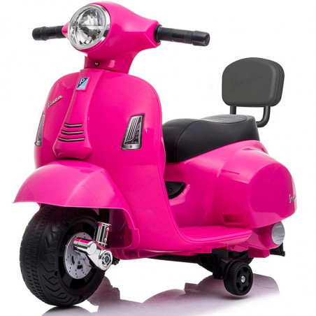 MOTO MINI VESPA GTS C SCHIEN.ROSA 6V