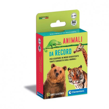 CLEMENTONI CARDS ANIMALI DA RECORD