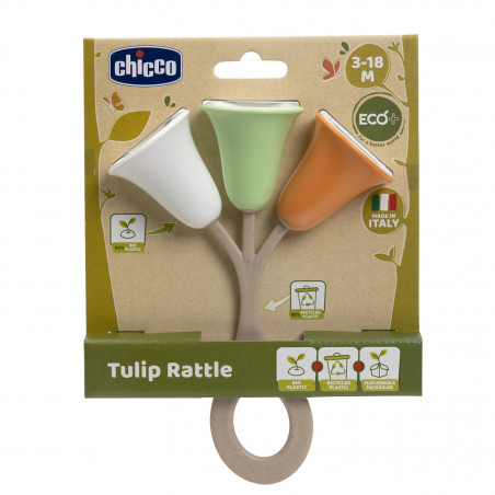 CHICCO TULIPS RATTLE ECO+