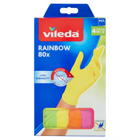 VILEDA GUANTI RAINBOW X80M L