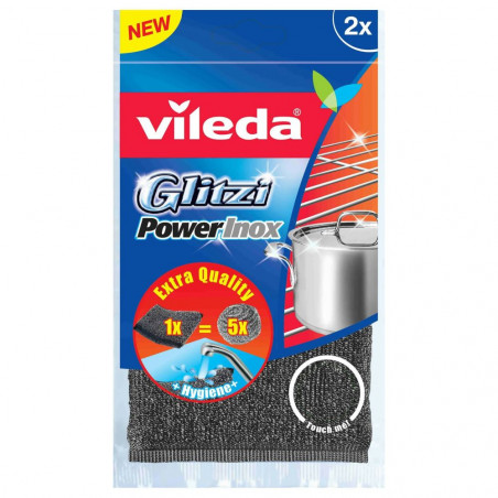 VILEDA SPUGNA GLITZI POWER INOXx2