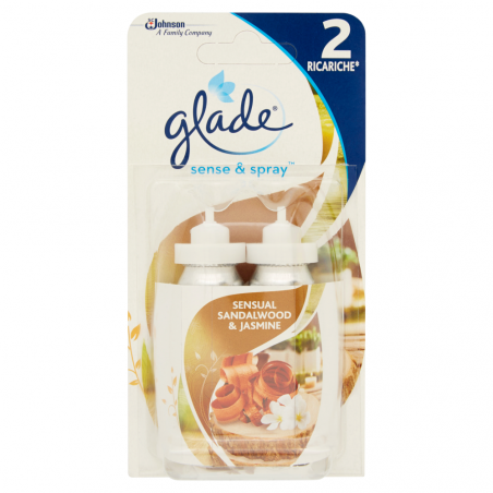 GLADE SENSE&SPRAY RIC.SENS SAND JASMx2