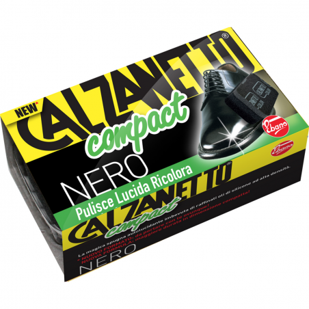 CALZANETTO SPUGNA COMPACT NERO