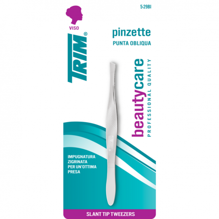 TRIM PINZETTE PUNTA OBLIQUA