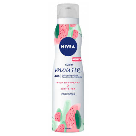 NIVEA CORPO MOUSSE W.TEA W.RASPB. 200ML