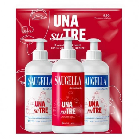 SAUGELLA DERMOLIQ.BLU 3X200ML