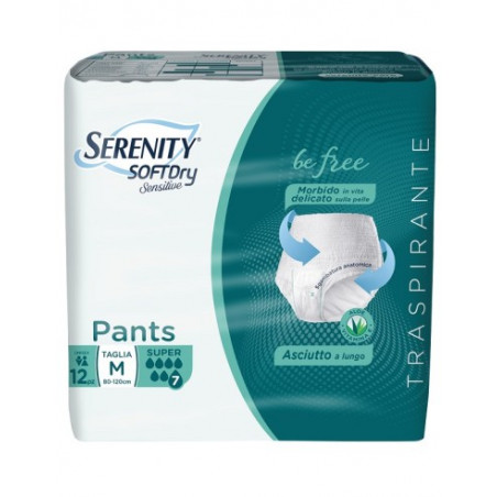 SERENITY PANTS SOFT DRY SUPER M X12