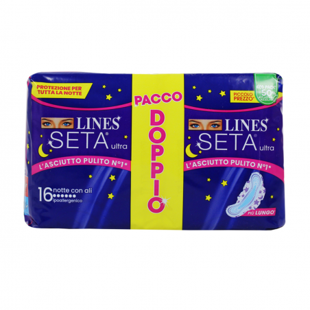 LINES SETA ULTRA NOTTE ALI 16 PACCO DOPP